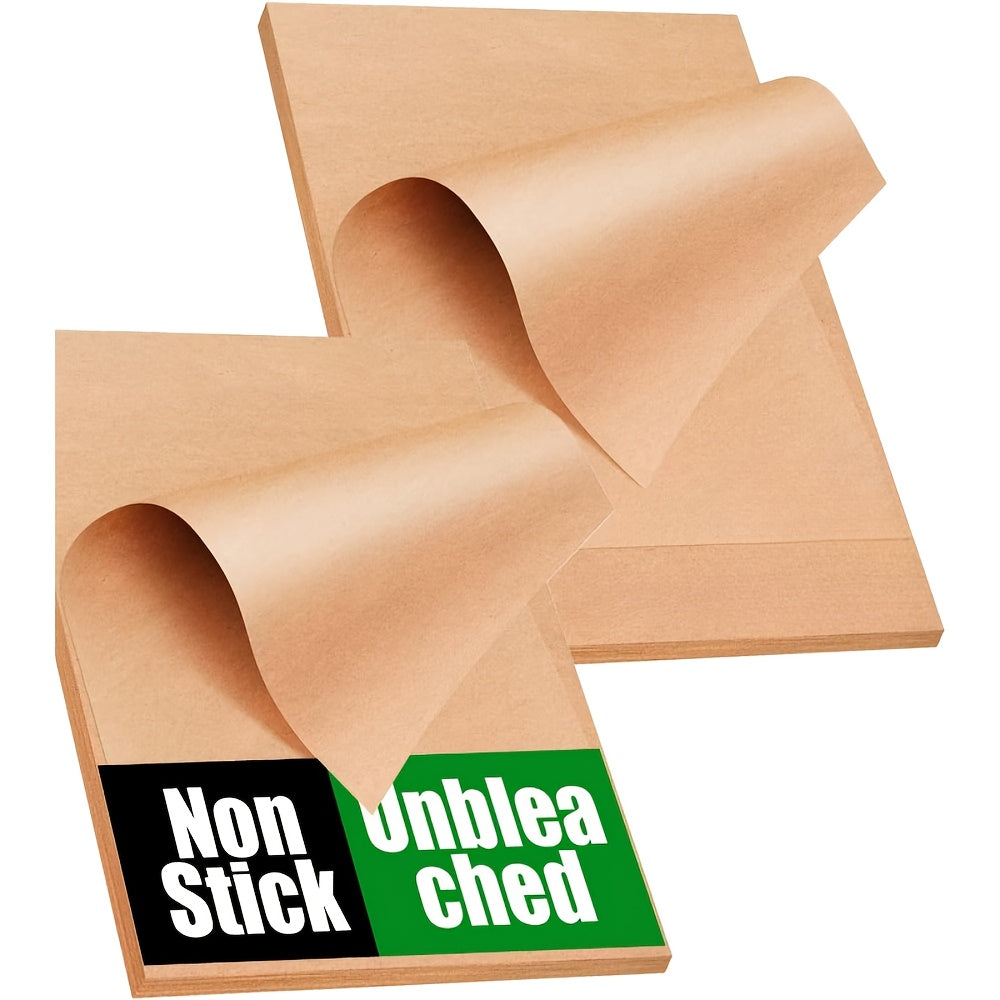 9x13 Inch Unbleached Parchment Paper Sheets - Non-Stick, Pre-Cut for Baking, Cooking, Grilling, Air Fryer & Steaming - Perfect for Half Sheet Pans, Ideal for Holidays like Halloween, Christmas, Easter, Thanksgiving, Baking Essentials|Nonstick