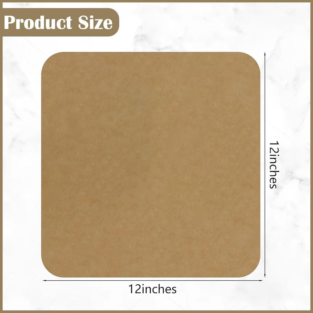 120 Sheets 12-Inch Air Fryer Parchment Paper Squares - Non-Stick BPA-Free & PFOA-Free Disposable Pre-Cut Liners with Rounded Corners, Compatible with Ninja Foodi SP101/SP201/SP301/SP351, Toaster Ovens & Air Fryers - Unbleached Natural Wood Pulp, Safe for