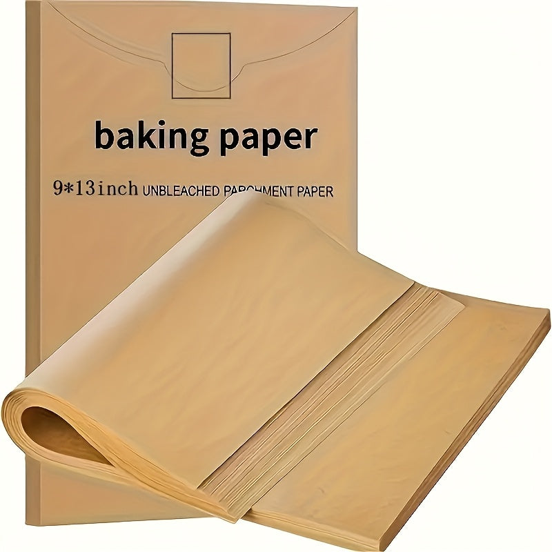 9 x 13-inch parchment paper, non-stick pre-cut unbleached baking liner, suitable for oven, air fryer, grilling, cooking bread cakes cookies, fits quarter sheet pan, perfect Independence Day gift