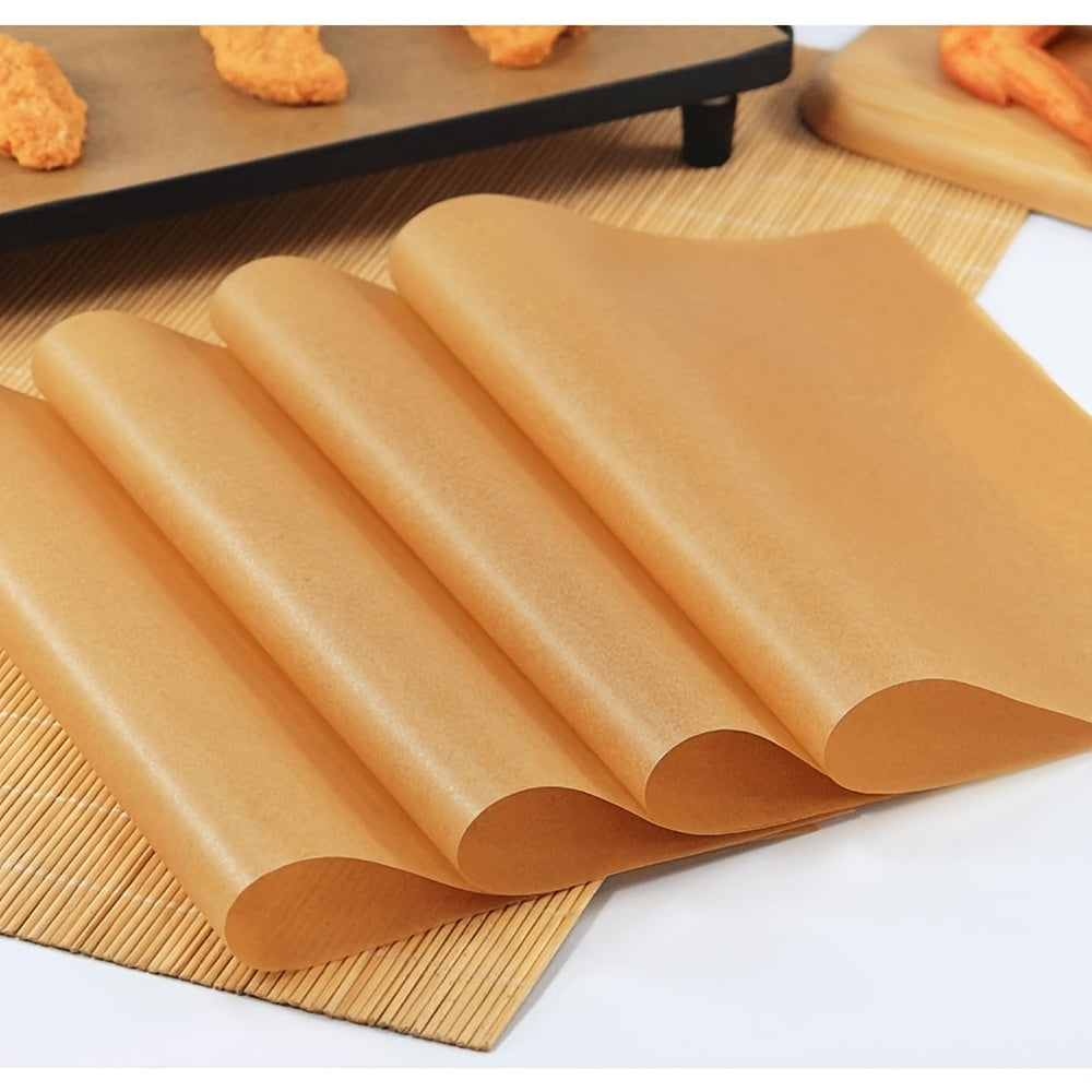 50/100/200pcs Unbleached Parchment Paper Baking Sheets, 9x13 Inches Non-Stick Precut Baking Parchment, Perfect For Baking Grilling Air Fryer Steaming Bread Cup Cake Cookie