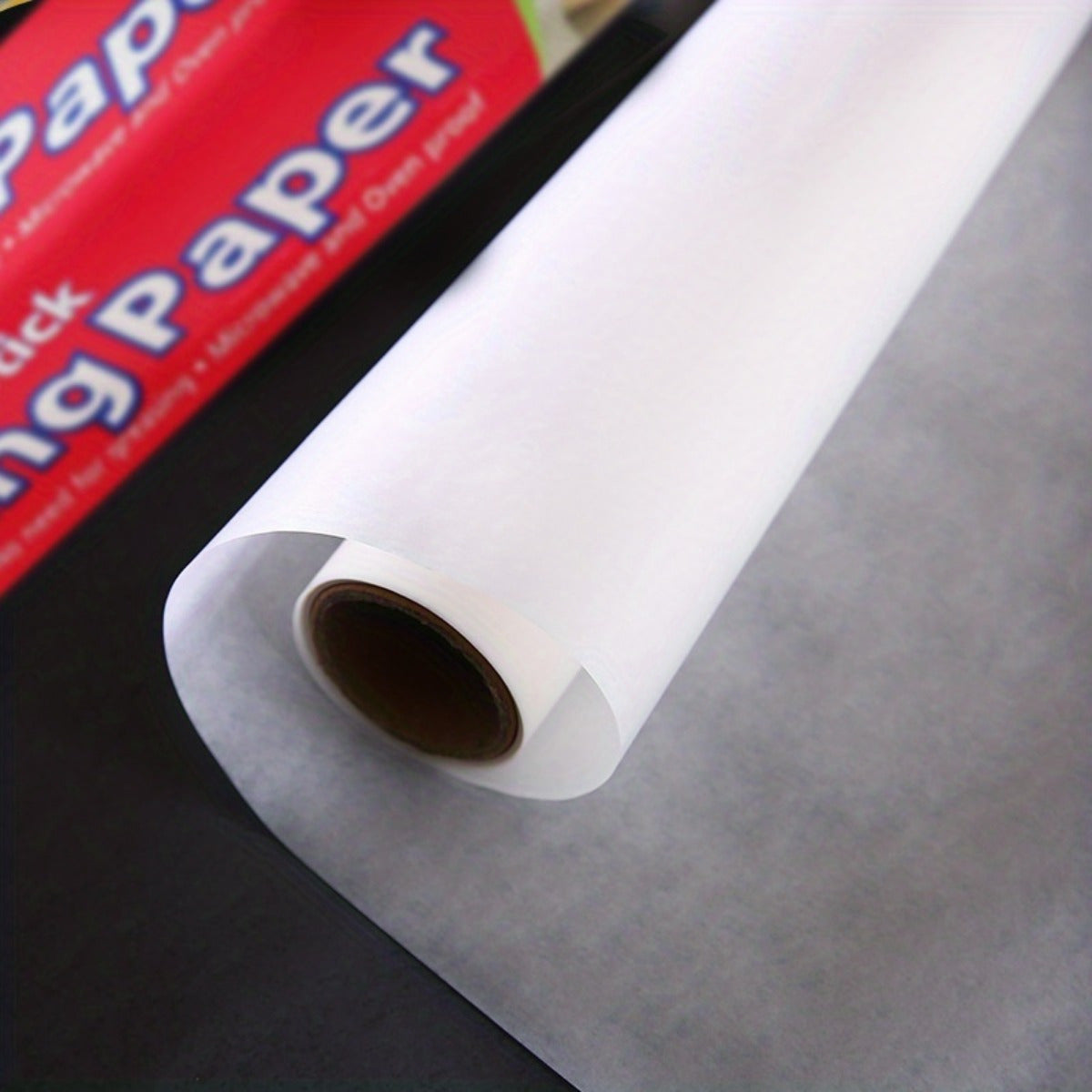 1 Roll Extra Long Non-Stick Baking Paper - Heavy Duty Disposable Air Fryer Liners, Oven, Toaster Oven, Cookie Sheets - Heat-Resistant, Waterproof, Greaseproof - Extra Long 11.8x393.7 Inches - for Pastries, Bread, Pizza, Chicken, Fish - Easy Cleanup