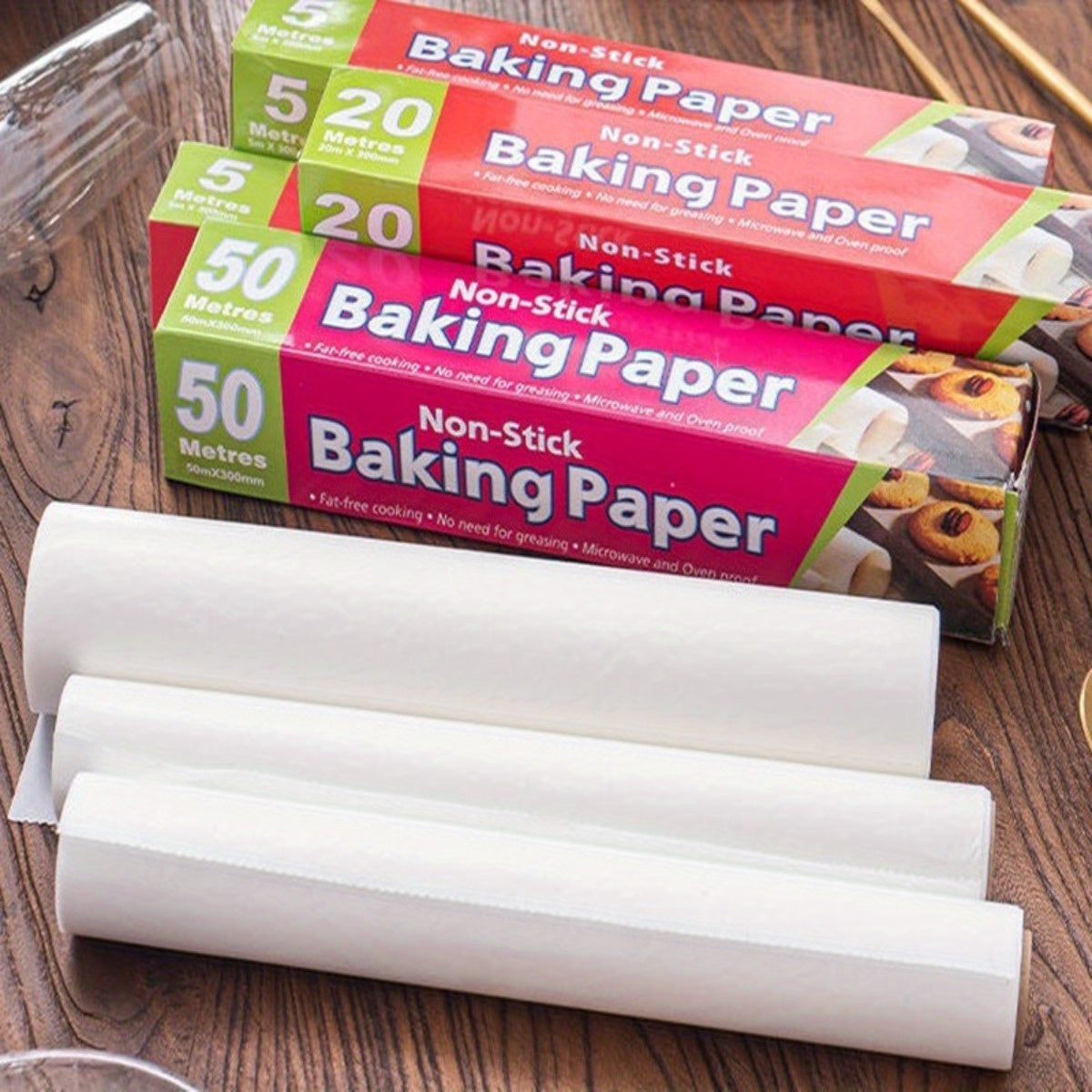 1 Roll Extra Long Non-Stick Baking Paper - Heavy Duty Disposable Air Fryer Liners, Oven, Toaster Oven, Cookie Sheets - Heat-Resistant, Waterproof, Greaseproof - Extra Long 11.8x393.7 Inches - for Pastries, Bread, Pizza, Chicken, Fish - Easy Cleanup
