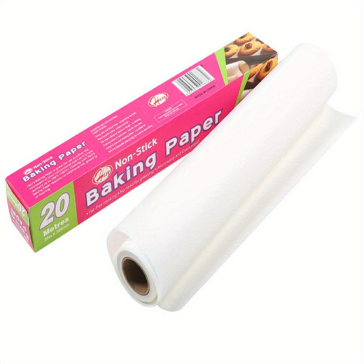 1 Roll Extra Long Non-Stick Baking Paper - Heavy Duty Disposable Air Fryer Liners, Oven, Toaster Oven, Cookie Sheets - Heat-Resistant, Waterproof, Greaseproof - Extra Long 11.8x393.7 Inches - for Pastries, Bread, Pizza, Chicken, Fish - Easy Cleanup