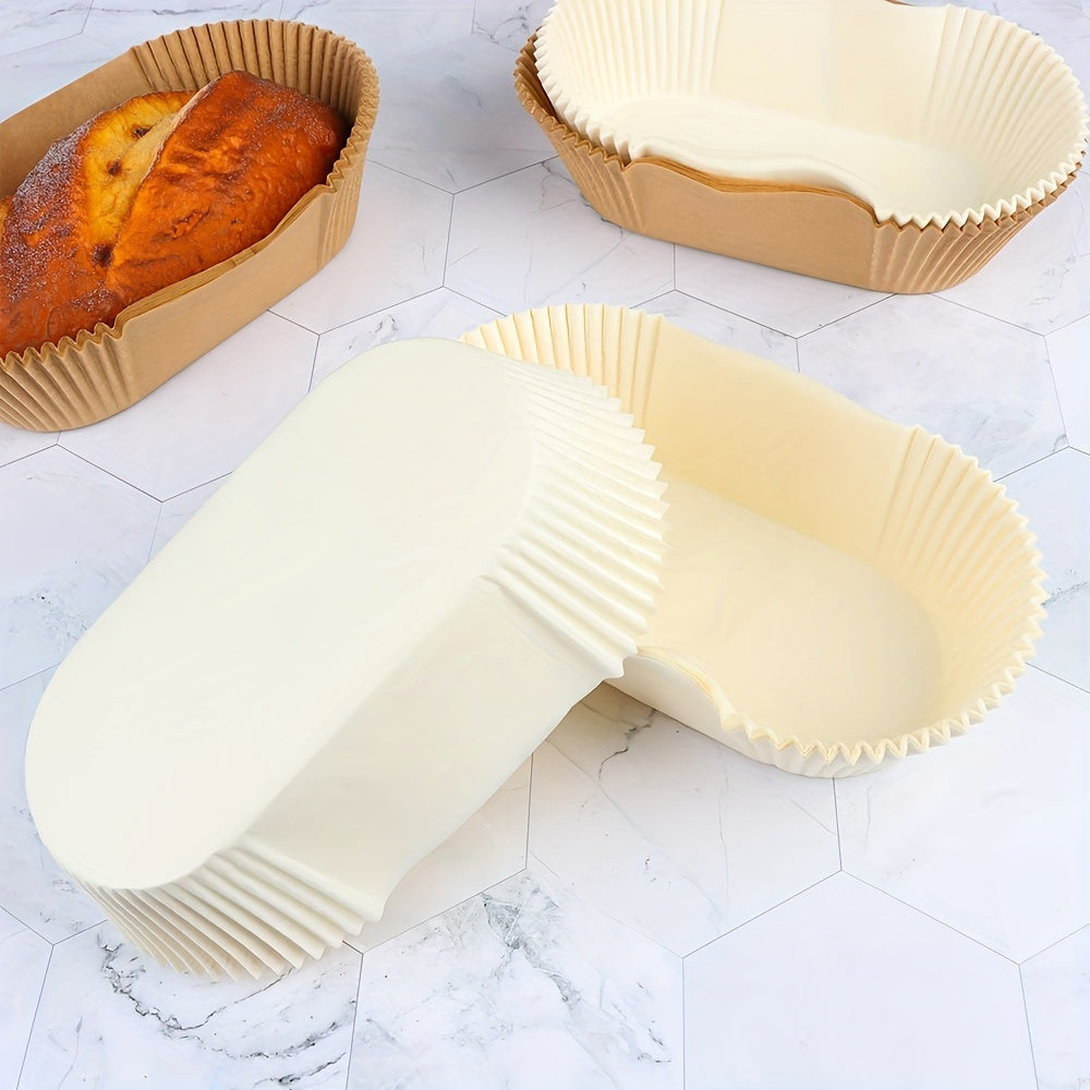 40pcs Non-Stick Disposable Loaf Pans - Rectangular Paper Baking Liners with High Walls for Perfect Bread, Cakes & More - Ideal for Parties, Christmas, Halloween, Thanksgiving - Essential Kitchen Tool, Bread Baking Supplies