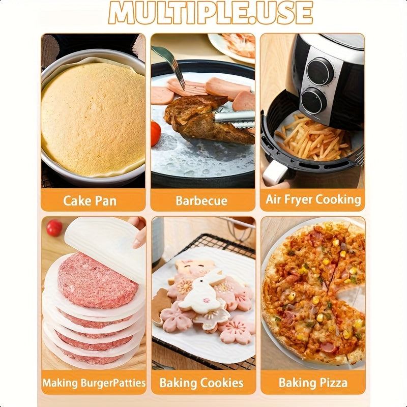 500pcs Of High-quality Non-stick Meat Paper, Food-grade Water, Can Be Used For Burger Cake Separation, Baking, Barbecue, Freezing, Candy Packaging, Multi-functional Use, Without Battery