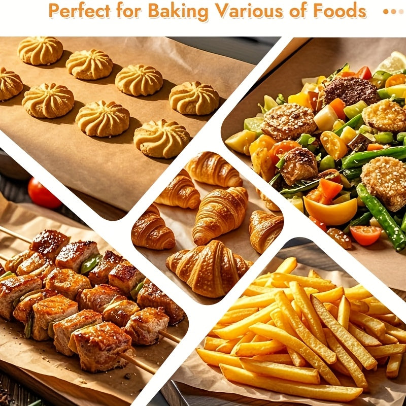 9 x 13-inch parchment paper, non-stick pre-cut unbleached baking liner, suitable for oven, air fryer, grilling, cooking bread cakes cookies, fits quarter sheet pan, perfect Independence Day gift