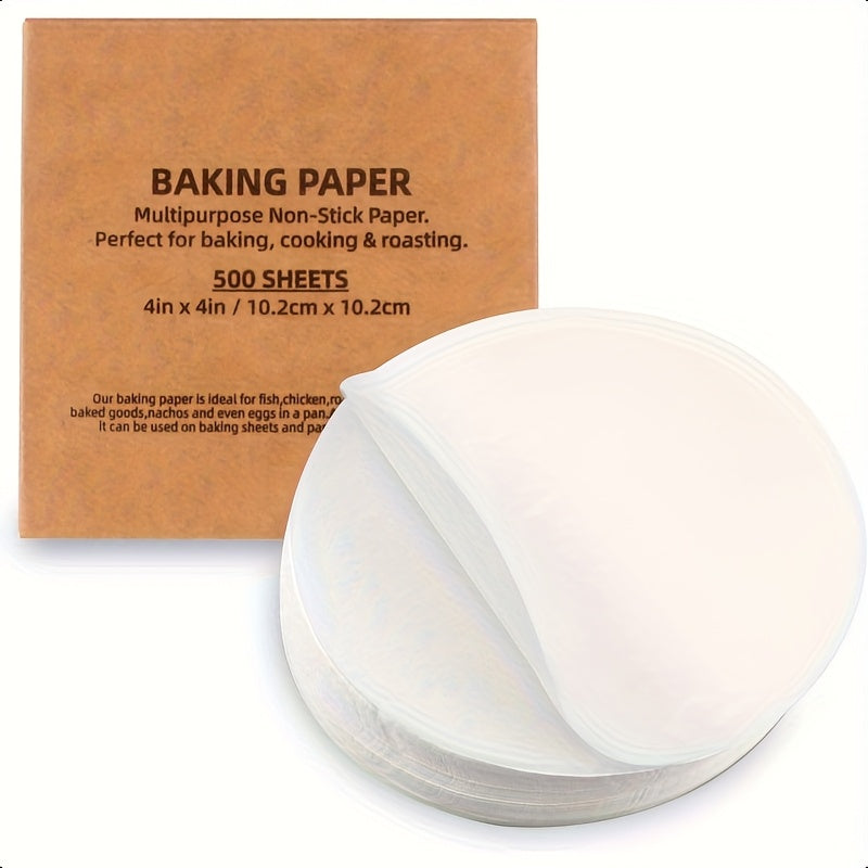 500pcs Of High-quality Non-stick Meat Paper, Food-grade Water, Can Be Used For Burger Cake Separation, Baking, Barbecue, Freezing, Candy Packaging, Multi-functional Use, Without Battery
