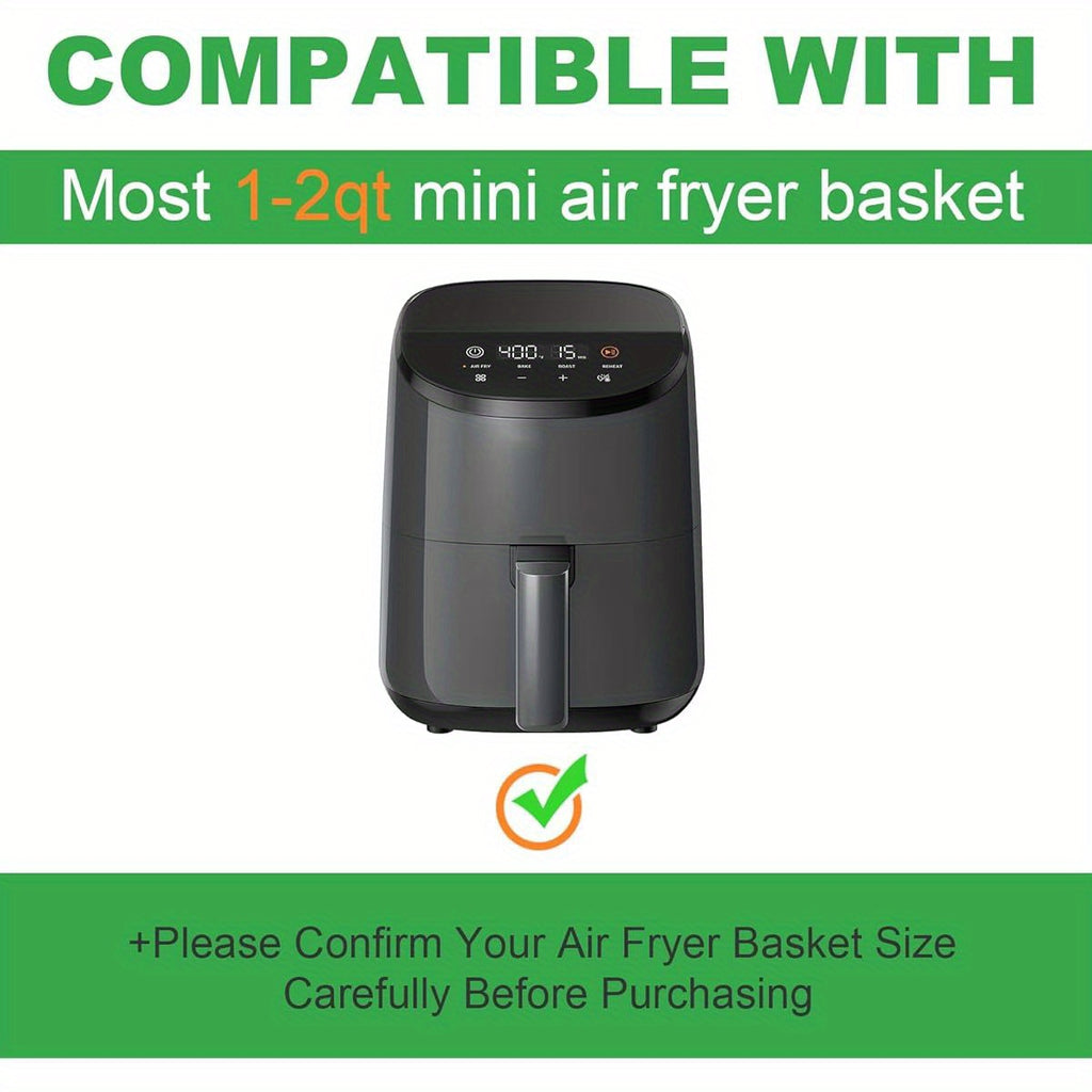 130pcs SIUDANGKA Air Fryer Liners Disposable - Compatible with COSORI 2.1 Qt Air Fryer, Non-Stick Parchment Paper Baking Sheets with Rounded Edges, Pre-Cut Exact Fit for Easy Cooking, BPA/PFAS-Free, 430°F Safe, 130pcs (Compatible with Instant Pot Air