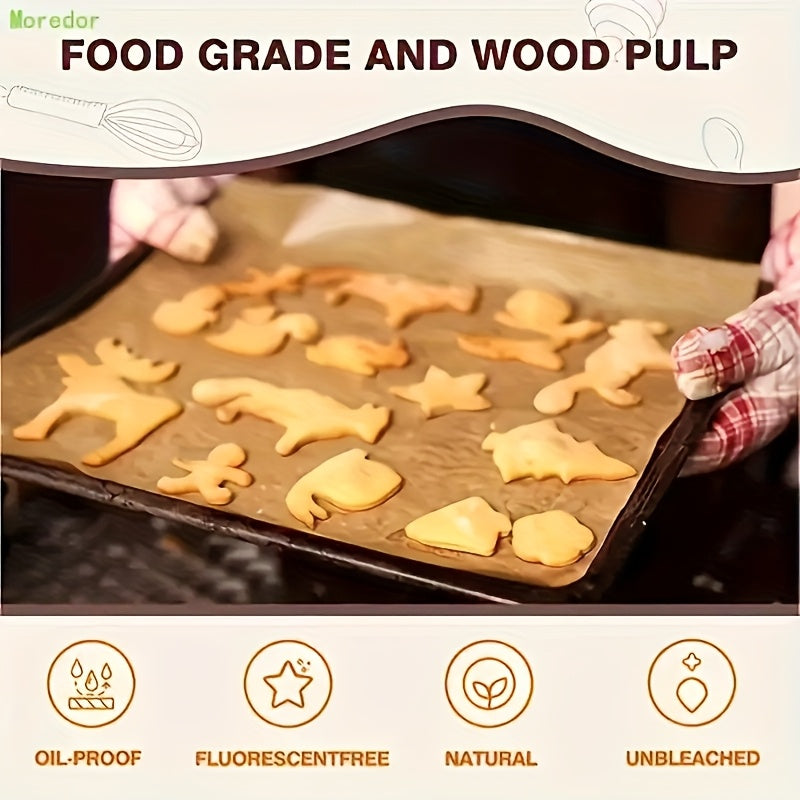 9 x 13-inch parchment paper, non-stick pre-cut unbleached baking liner, suitable for oven, air fryer, grilling, cooking bread cakes cookies, fits quarter sheet pan, perfect Independence Day gift