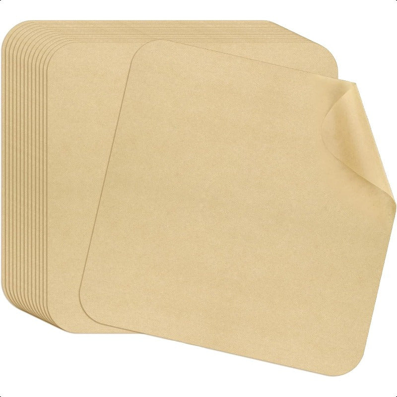 100 Sheets 12 Inch Air Fryer Parchment Paper Squares - Unbleached Pre-Cut Non-Stick Disposable Baking Liners with Rounded Edges, Food Grade & Heat-Resistant (428°F) for Ninja Foodi Flip/SP101/SP201/SP301/SP351, Toaster Oven, Microwave, Oven - Compatible