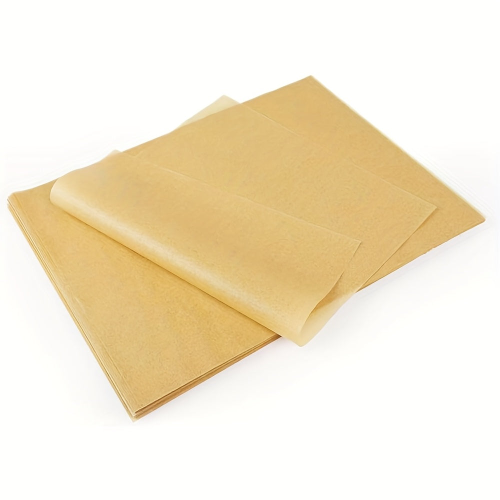 50/100/200pcs Unbleached Parchment Paper Baking Sheets, 9x13 Inches Non-Stick Precut Baking Parchment, Perfect For Baking Grilling Air Fryer Steaming Bread Cup Cake Cookie
