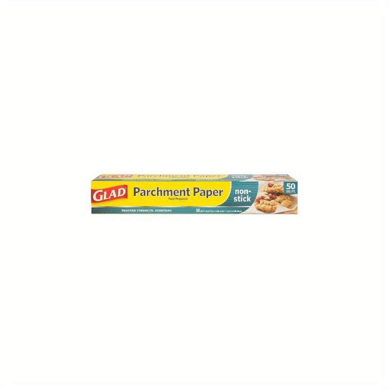 50 Sq Ft Non-Stick Parchment Paper Roll - Pre-Cut Baking Sheets for Oven, Microwave & Freezer | Food-Safe, Greaseproof & Heat-Resistant | Easy Cleanup for, Muffins, Grilling, Air Fryer | Reusable or Disposable Bakeware Alternative, Food Storage, Kitchen