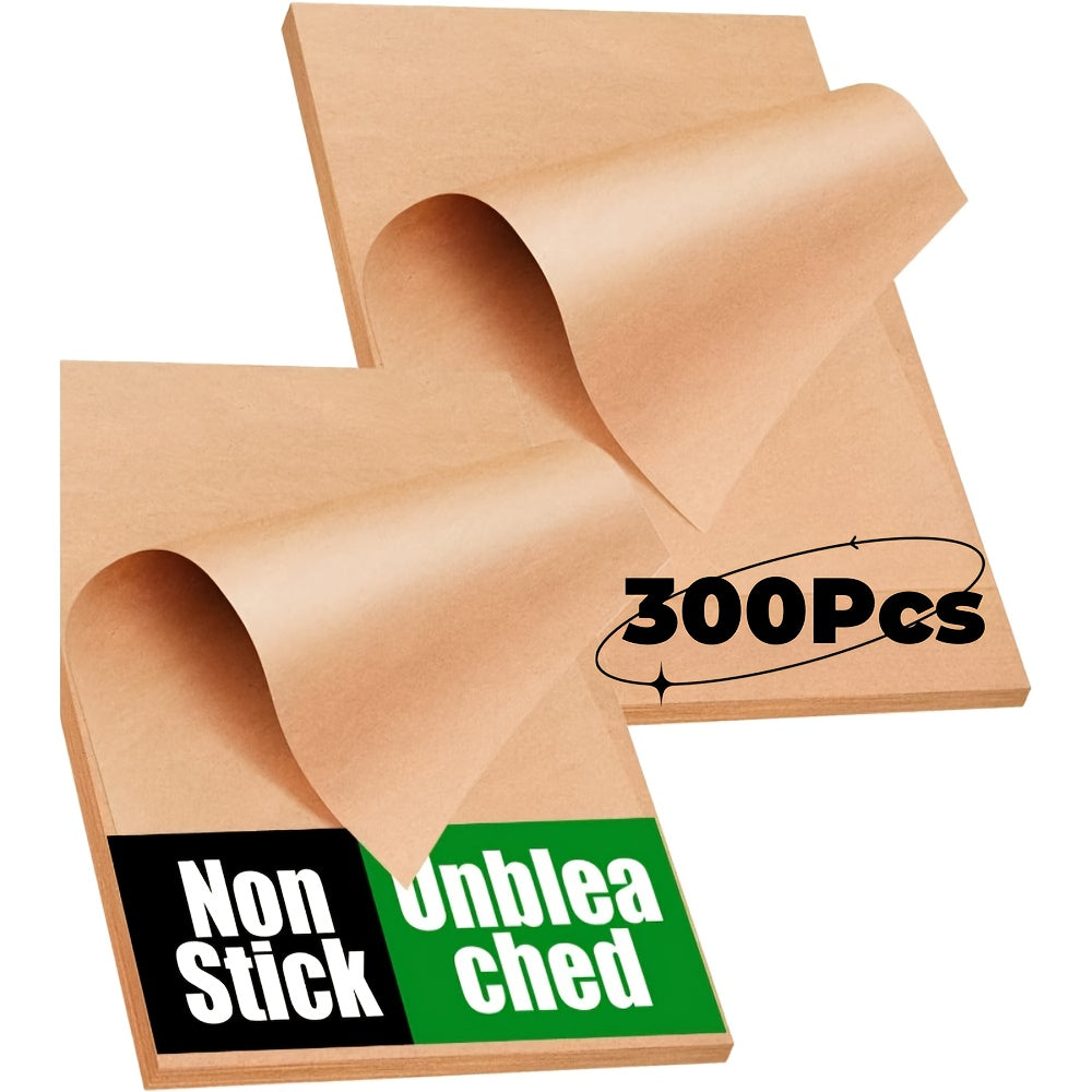 9x13 Inch Unbleached Parchment Paper Sheets - Non-Stick, Pre-Cut for Baking, Cooking, Grilling, Air Fryer & Steaming - Perfect for Half Sheet Pans, Ideal for Holidays like Halloween, Christmas, Easter, Thanksgiving, Baking Essentials|Nonstick