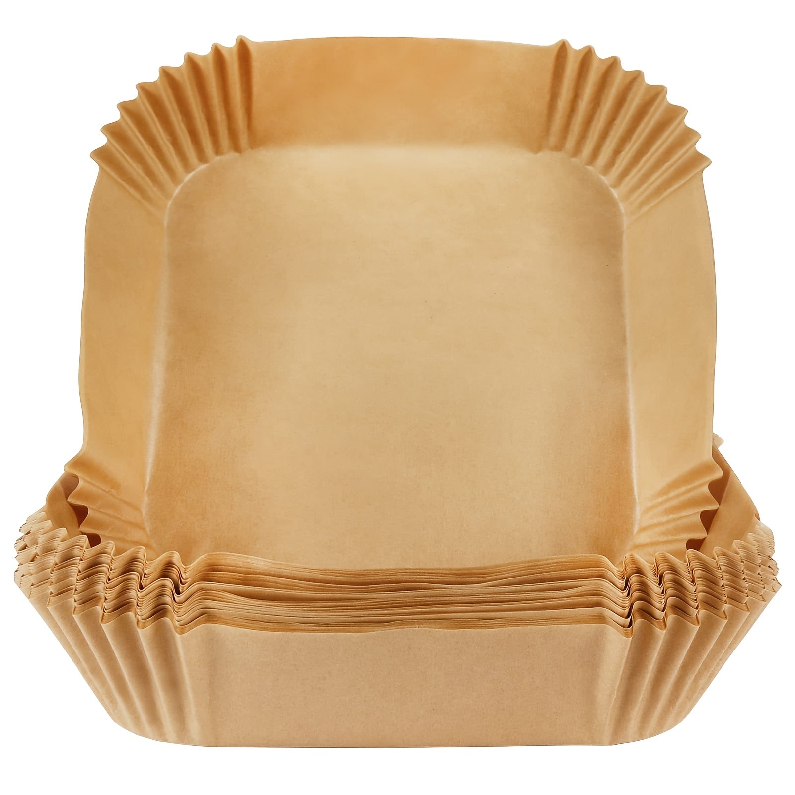 300 Sheets Air Fryer Baking Paper - Unbleached & Non-Stick Parchment with Ruffled Edges, Indented Center for Even Cooking | Compatible with Ovens & Air Fryers | Safe for Frying, Baking Roasting, Grilling | Individually Wrapped for Easy Storage |