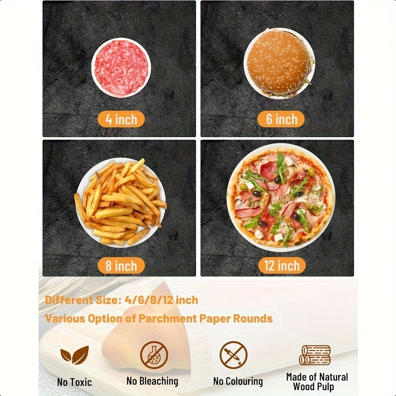 500pcs Of High-quality Non-stick Meat Paper, Food-grade Water, Can Be Used For Burger Cake Separation, Baking, Barbecue, Freezing, Candy Packaging, Multi-functional Use, Without Battery